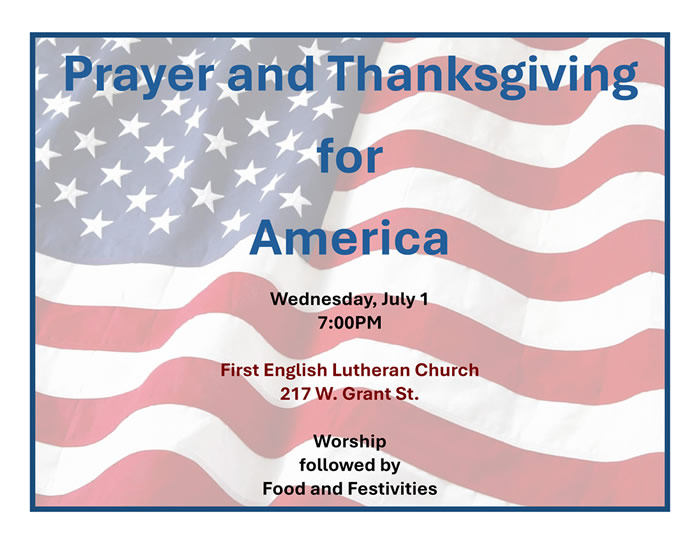 Prayer and Thanksgiving for America